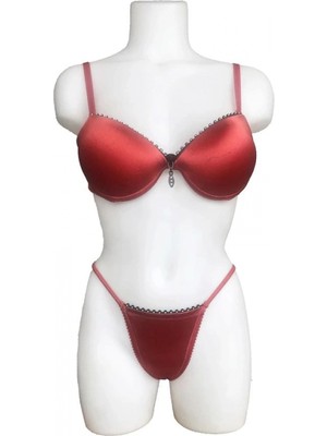 Pileli Store Night Flaght Destekli Dolgulu Kadın Iç Çamaşır Takımı 2090