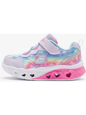 Skechers Flutter Heart Lights - Groovy Swirl Mor Günlük Ayakkabı 303253N Lvaq