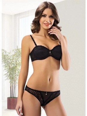 Pileli Store Le Jardin Straples Sütyen Takımı 6022