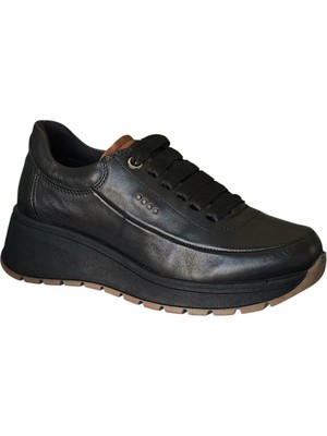 Mammamia D26KA-3445-B Siyah/taba Kadın Comfort Ayakkabı