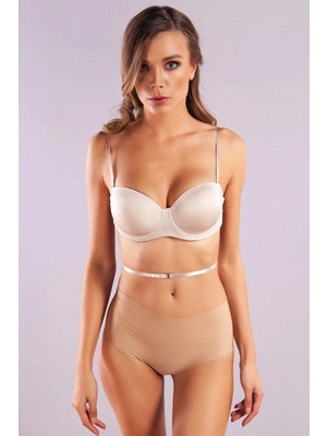 Pileli Store Gill Low Back Bra, Ten Konforlu ve Şık Sütyen