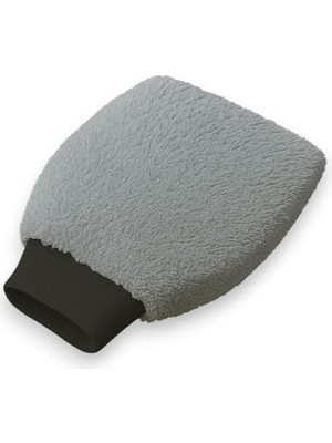 Mikrofiber Oto Araba Yıkama Kurulama Havlusu, El Içi Orta Boy Çift Katlı Araç Kurutma ve Torpido Silme Bezi (Gri)