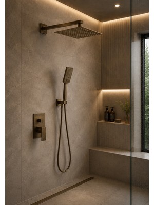 Titanium Design Antik Modern Ankastre Duş Seti
