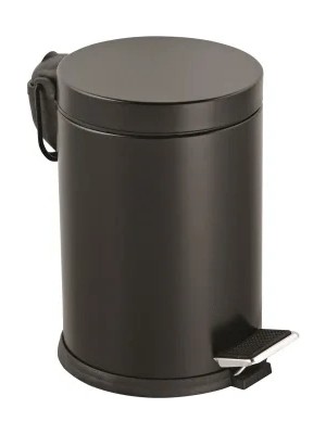 Varsoph 12LT Siyah Pedallı Metal Çöp Kovası (5468)