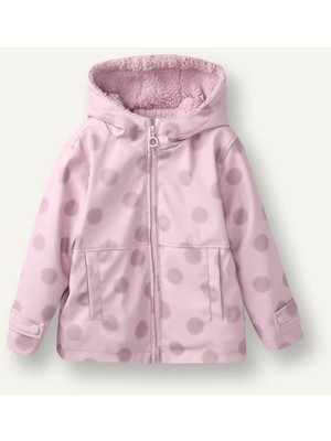 Defacto Puantiyeli Peluş Astarlı Pembe Kız Bebek Mont G9328A5/PN426