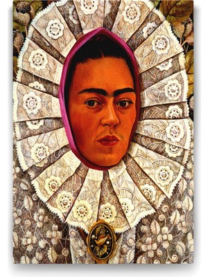 TeknoKapsül Frida Kahlo - Self Portrait Tablosu - 70X100CM