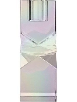 TeknoKapsül Eja International Kristal Mum Tutucu Şeffaf, 11X4X4 cm
