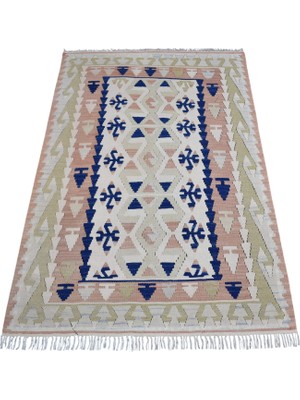 Zehra Abla Halı Vintage El Dokuma Nadir Pastel Pınarbaşı Kayseri Yün Kilim 7435