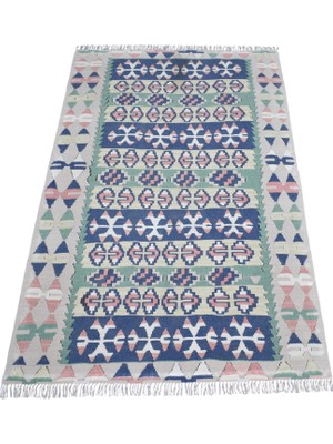 Zehra Abla Halı Vintage El Dokuma Nadir Pastel Pınarbaşı Kayseri Yün Kilim 7441