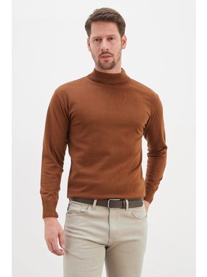 FullaModa Basic Dik Yaka Regular Fit Triko Kazak
