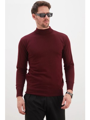 FullaModa Basic Dik Yaka Regular Fit Triko Kazak