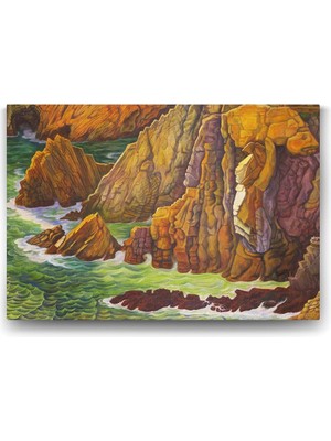 TeknoKapsül Diego Rivera - La Quebrada Tablosu - 140X100CM