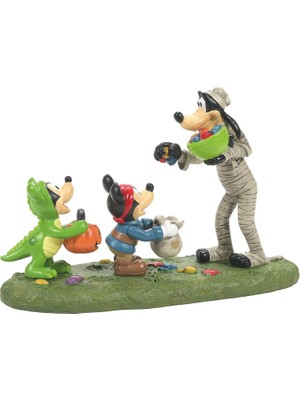 TeknoKapsül Department 56 Disney Cadılar Bayramı Köyü Aksesuarları Goofy Heykelciğinden Ödüller, 8 Cm, Çok Renkli