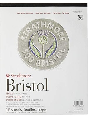 Mey İthalat 580-62 27,9 x 35,6 cm Beyaz 500 2 15 Serisi Bristol, Katmanlı Parşömen Yüzeyi, Yaprak