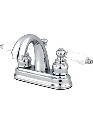 Mey İthalat GKB5611PL Restorasyon Merkez Seti Lavatuvar Musluğu, 10 Cm, Cilalı Krom, Perakende Açma