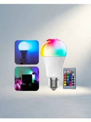 TCX Uzaktan Kumandalı Rgb LED Ampul 16 Renk E27 Duy