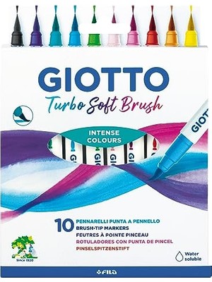 Mey İthalat Turbo Brush Keçeli Kalem, 10 Adet