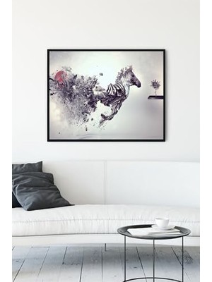 Mey İthalat PSTER13160 At Sanatsal Çerçeveli Tablo (40X50 Cm)