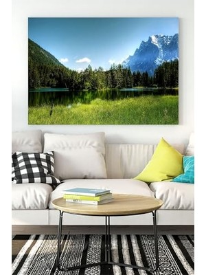 Mey İthalat PSTER15823 Yeşil Doğa Manzara Kanvas Tablo 40 x 60