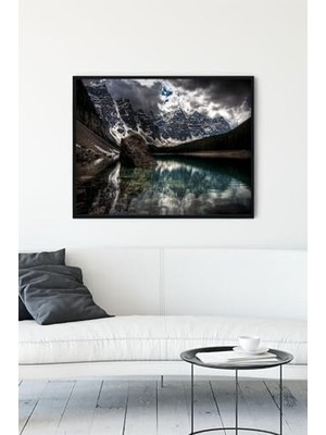 Mey İthalat PSTER10734 Göl Manzara Çerçeveli Tablo (50X70 Cm)