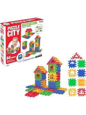 Mey İthalat 64 Parça Puzzle City
