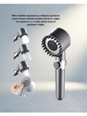 TCX Ergonomik Tasarımlı Spa Etkili Masaj Uçlu Duş Başlığı