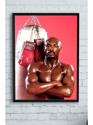 Mey İthalat Marvin Hagler Dövüş Çerçeveli Tablo 3 PSTER12138 (50X70 Cm)