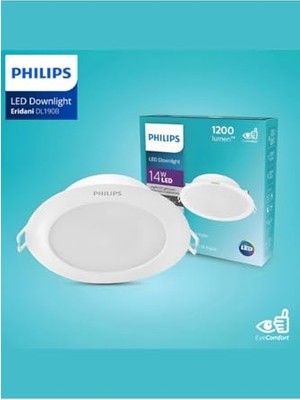 Mey İthalat Eridani DL190B 14W, 150 mm Delik Çapı, 4000K Gün Işığı, 1250LÜMEN Spot