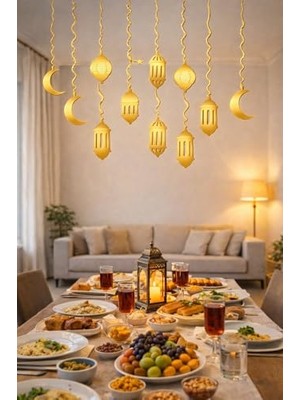 Mey İthalat 10'lu Gold Ramazan Tavan Süsü Sahur Iftar