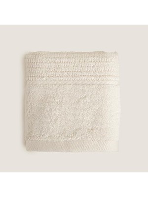 Mey İthalat Natural Bambu El Havlusu Carlına, 30X50 cm