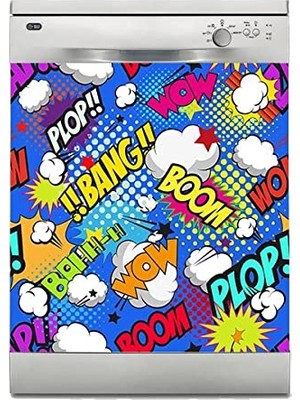 Mey İthalat Bang Boom Bulaşık Makinesi Sticker ve Beyaz Eşya Kaplama
