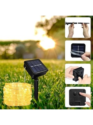 Mey İthalat Solar Güneş Enerjili Hortum Kaplamalı Gün Işığı LED