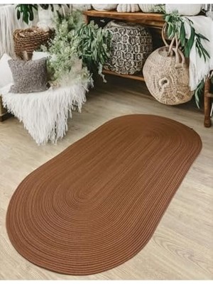 Mey İthalat Jüt; Halı, Kilim, Paspas, Yolluk, Balkon Halısı, Kolidor Halısı, Çeyizlik Ev Eşyası, Banyo Paspası 80 x 150 Kahverengi