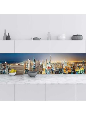 Mey İthalat Mutfak Tezgâh Arası Fayans Kaplama Folyosu, Dubai, 60X500 cm