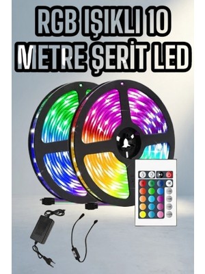 TCX Kumandalı Rgb Işıklı 10 Metre Şerit LED