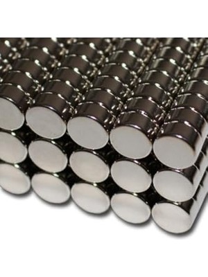 Mey İthalat 20 Adet Yuvarlak Neodyum Mıknatıs, Çap 8 mm x Kalınlık 5 mm