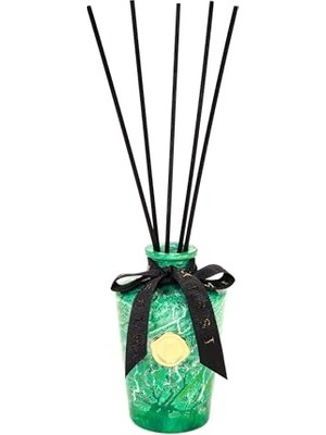Mey İthalat Yeşil Batik Cam Şişeli Vanilya Sandal Oda Kokusu, 130 ml