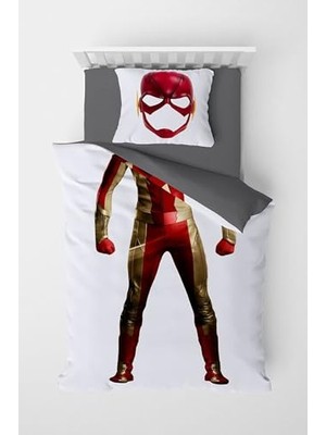 Mey İthalat Speedster 3D Pamuk Saten Çocuk Nevresim Takımı, 160X220, MONOHOME9895