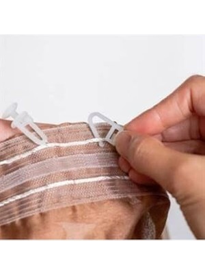 Mey İthalat Kilitli Perde Düğmesi, 100'LÜ Paket
