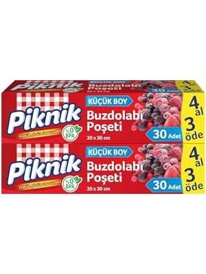 Mey İthalat 4AL3ÖDE Buzdolabı Poşeti, 30'lu