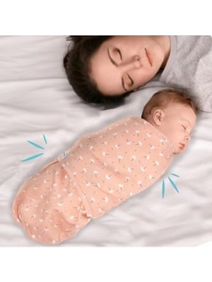 Mey İthalat Yeni Sezon 0-3 Ay Desenli %100 Pamuklu Interlok Bebe Kundak, Gri