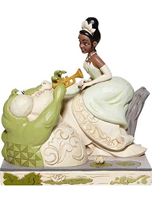 Mey İthalat Disney Prenses ve Kurbağa 'bayou Güzellik' Beyaz Ormanlık Heykelcik, 19 cm (Y) x 12 cm (G) x 18,5 cm (D)