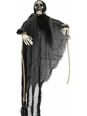 Mey İthalat Siyah Sesli ve Işıklı Hayalet Halloween Dekor Süsü