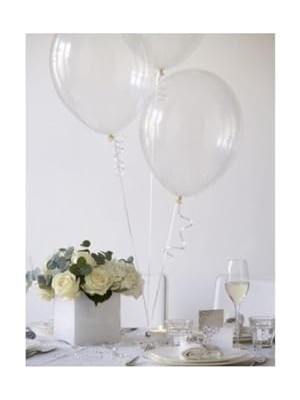 Mey İthalat Şeffaf Balon, 12 Inç, 10'lu