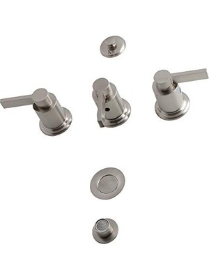 Mey İthalat KB6328NDL Nuvofusion Fırçalanmış Nikel Taharet Musluğu, 8" (U) x 2-1/8 (W)