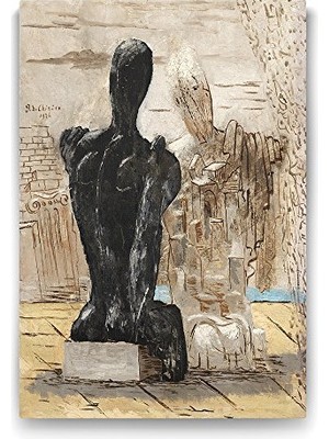 Mey İthalat Giorgio De Chirico - The Mysterious Tablosu - 40X60 cm