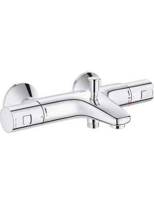 Mey İthalat Precision Start Termostatik Banyo Bataryası, Su Tasarruflu, Krom, 34598000