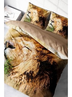 Mey İthalat Lion Naturel Çift Kişilik Nevresim Takımı, MONOHOME4418