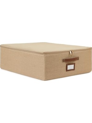 Mey İthalat Orta Boy Jüt Destekli Kutu Hurç, 45 x 55 x 18 cm