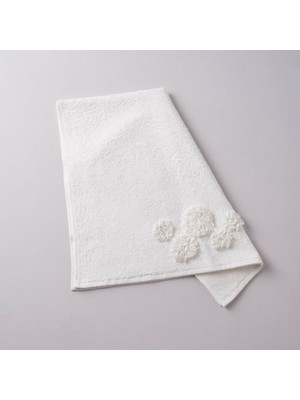 Mey İthalat Glace Pamuk 50X80 cm Yüz Havlusu Ekru